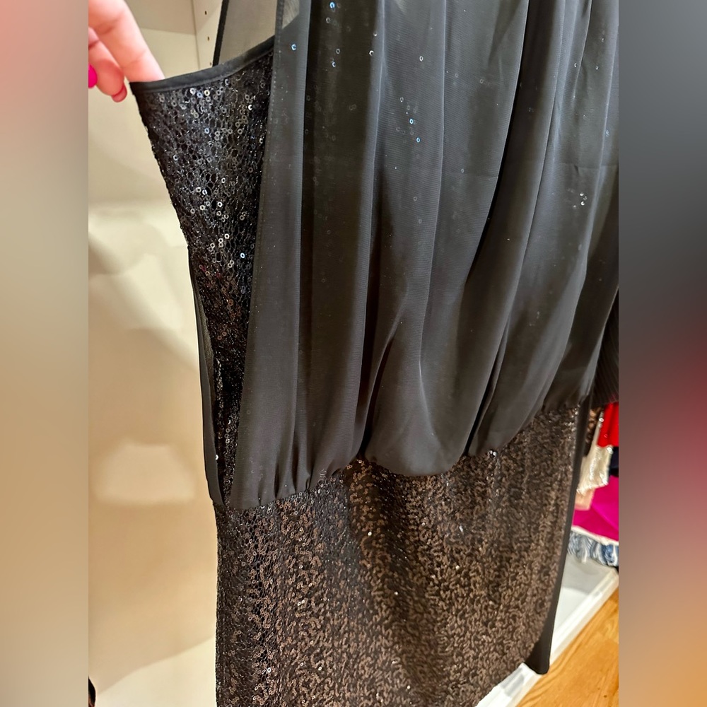 BRAND NEW - Gorgeous Sequined & Sheer Dress! 👗 Size 14 - Must See!!! 💗 - Picture 3 of 11